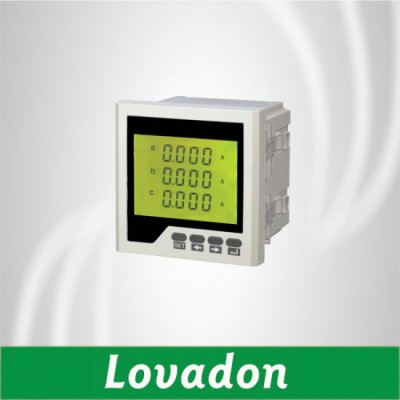 Lh-3AA2y 120*120mm Three Phase Digital Current Meter LCD Display Ampere Meter