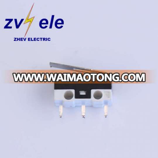 MSW-22 long electric life 3pins mini mouse switch with iron lever 12V 24volt KW12-5 sensitive micro switches