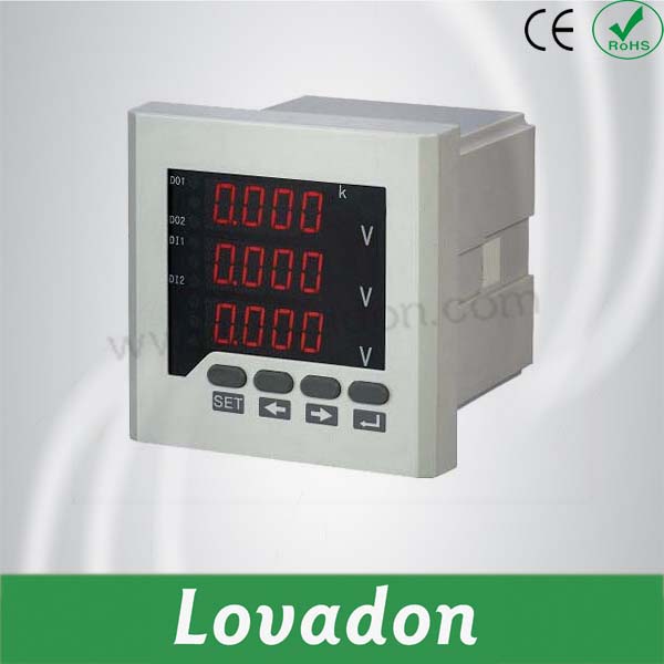 LED Digital Voltmeter 3 Phase Electric Voltage Meter